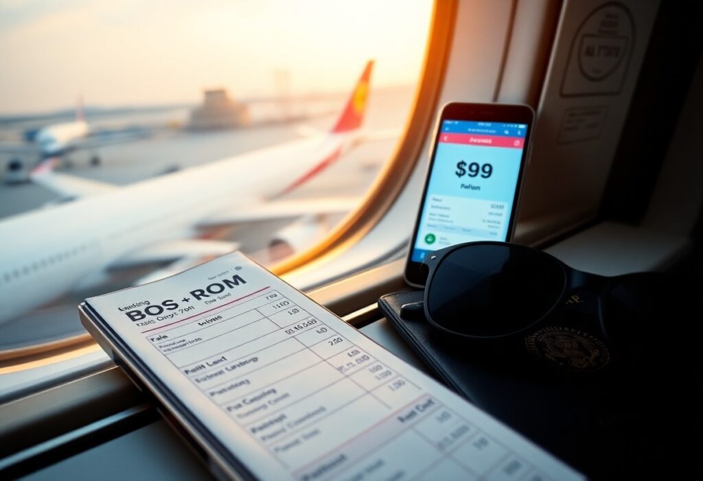 cheap flights from boston to rome