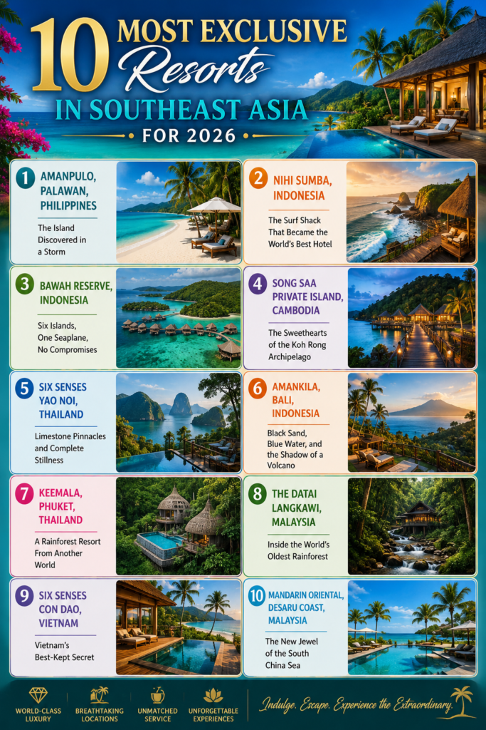 10 Most Exclusive Resorts in Southeast Asia