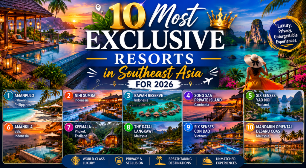 10 Most Exclusive Resorts in Southeast Asia